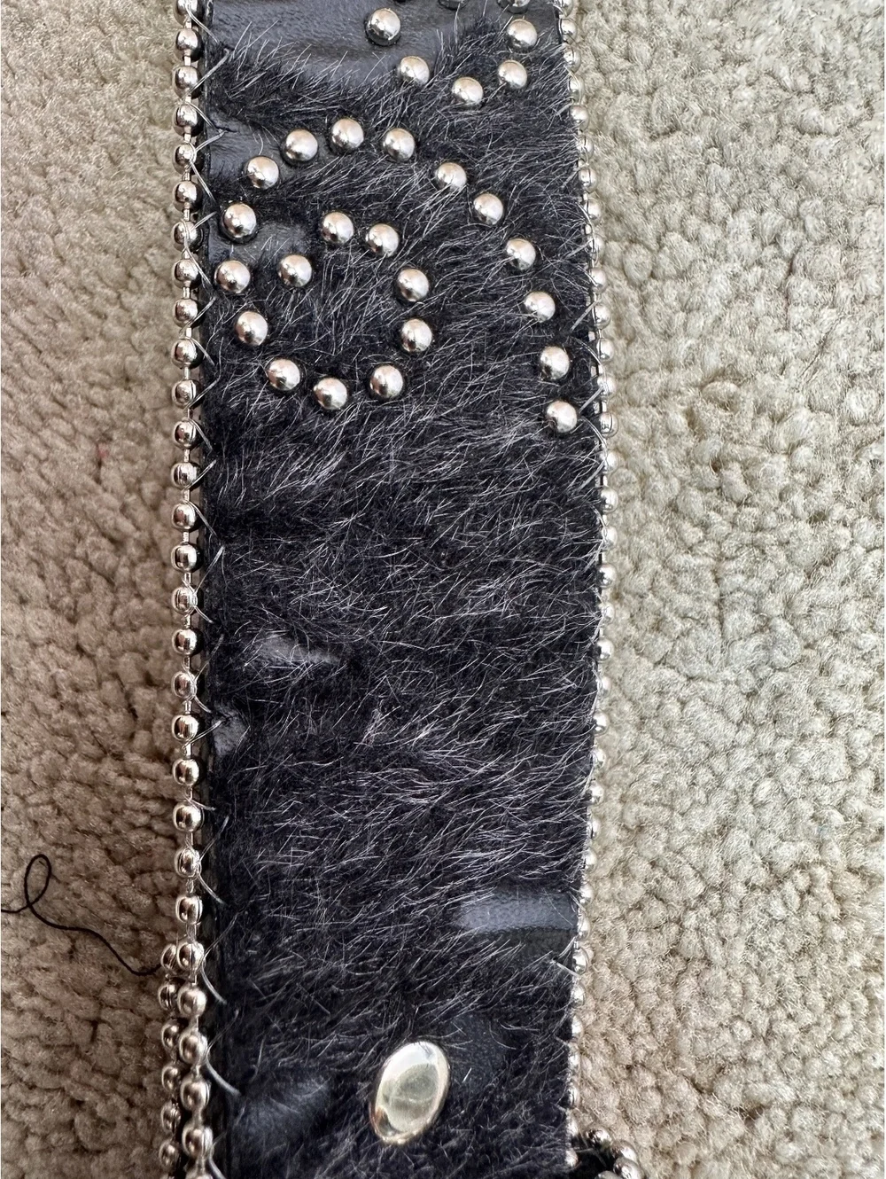 Women’s Nocona Rhinestone Studded Genuine Leather Black Belt Cowgirl Bling
